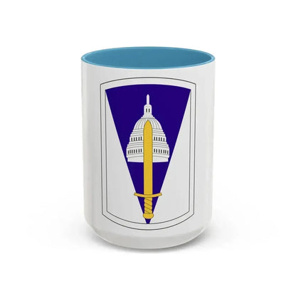 354 Civil Affairs Brigade (U.S. Army) Accent Coffee Mug 15oz Light Blue - Go Mug Yourself