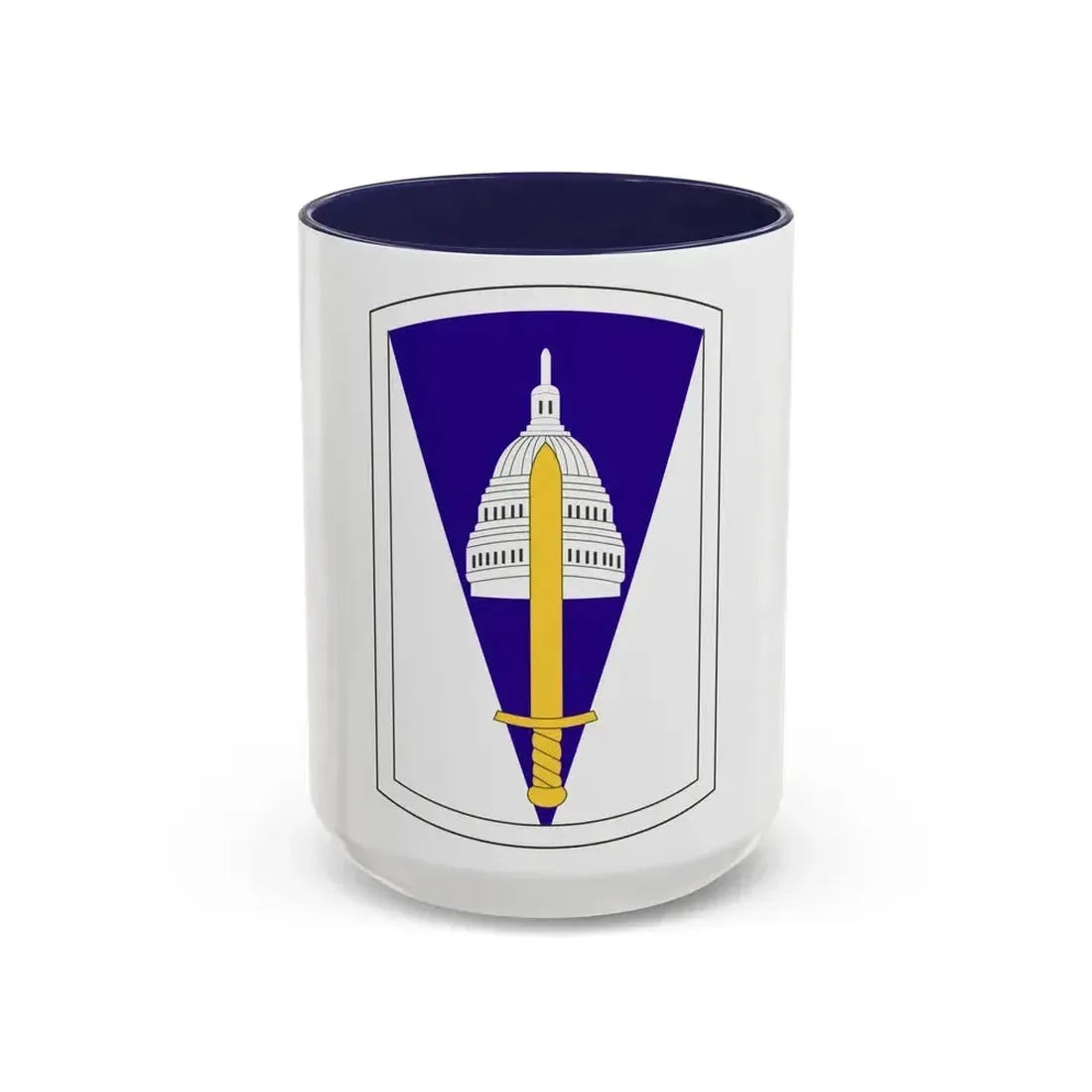 354 Civil Affairs Brigade (U.S. Army) Accent Coffee Mug 15oz Navy - Go Mug Yourself