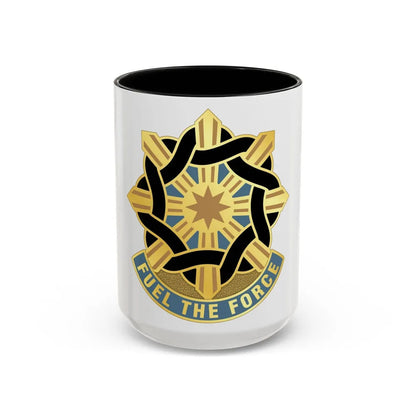 354 Quartermaster Group (U.S. Army) Accent Coffee Mug-15oz-Black-Go Mug Yourself