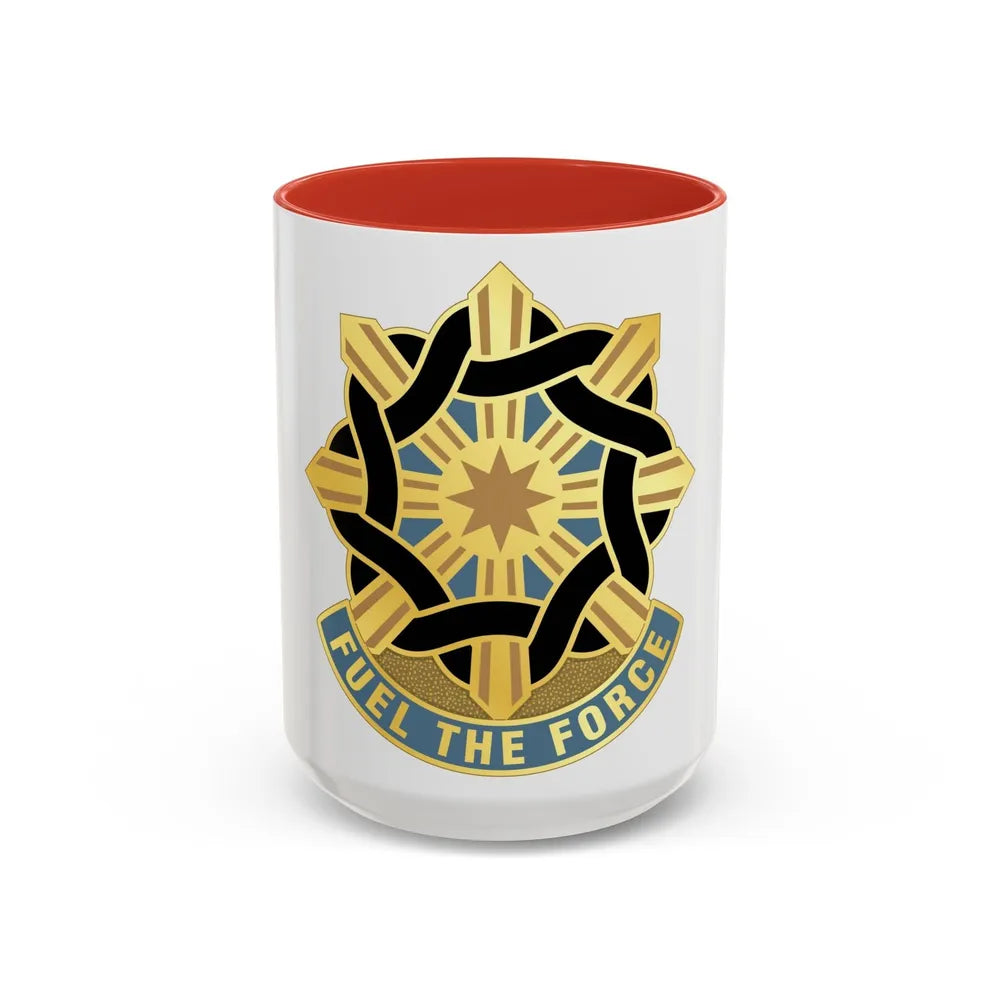 354 Quartermaster Group (U.S. Army) Accent Coffee Mug-15oz-Red-Go Mug Yourself