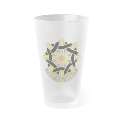 354 Quartermaster Group (U.S. Army) Frosted Pint Glass 16oz-Go Mug Yourself