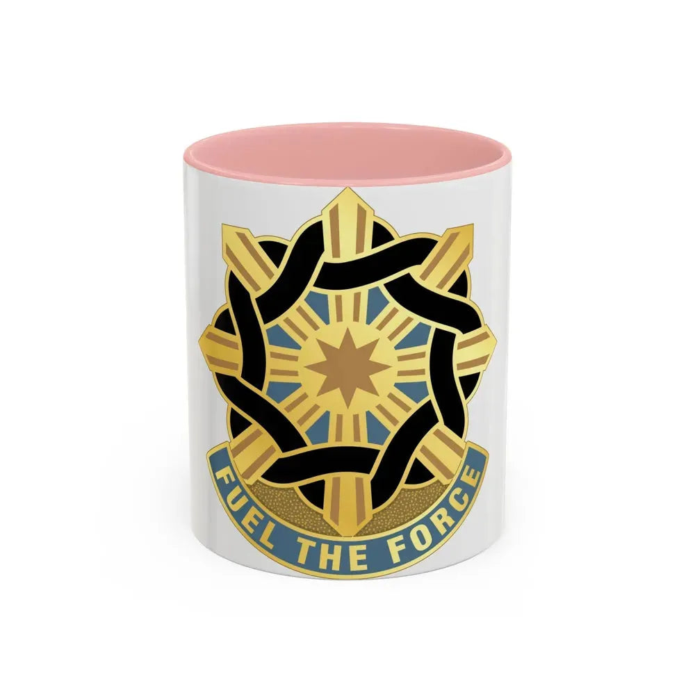 354 Quartermaster Group (U.S. Army) Accent Coffee Mug 11oz Pink - Go Mug Yourself