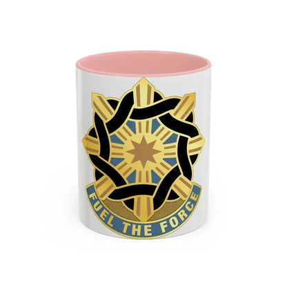 354 Quartermaster Group (U.S. Army) Accent Coffee Mug 11oz Pink - Go Mug Yourself