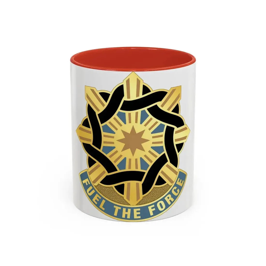 354 Quartermaster Group (U.S. Army) Accent Coffee Mug 11oz Red - Go Mug Yourself