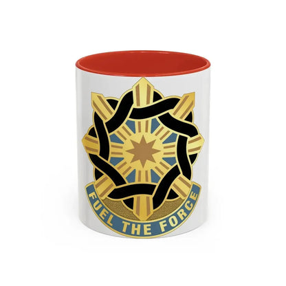354 Quartermaster Group (U.S. Army) Accent Coffee Mug 11oz Red - Go Mug Yourself
