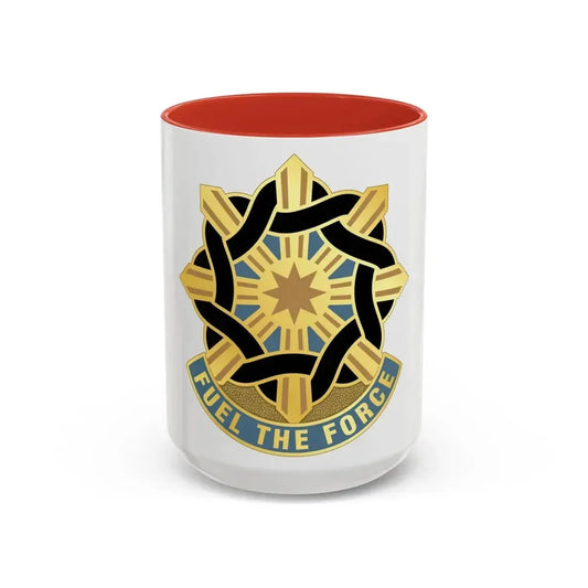 354 Quartermaster Group (U.S. Army) Accent Coffee Mug 15oz Red - Go Mug Yourself