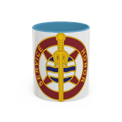 354 Transportation Battalion (U.S. Army) Accent Coffee Mug-11oz-Light Blue-Go Mug Yourself