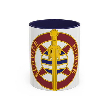 354 Transportation Battalion (U.S. Army) Accent Coffee Mug-11oz-Navy-Go Mug Yourself