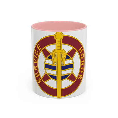 354 Transportation Battalion (U.S. Army) Accent Coffee Mug-11oz-Pink-Go Mug Yourself