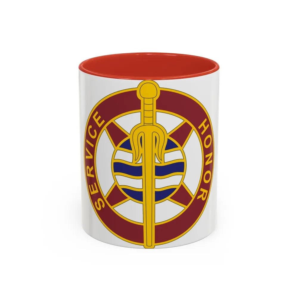 354 Transportation Battalion (U.S. Army) Accent Coffee Mug-11oz-Red-Go Mug Yourself