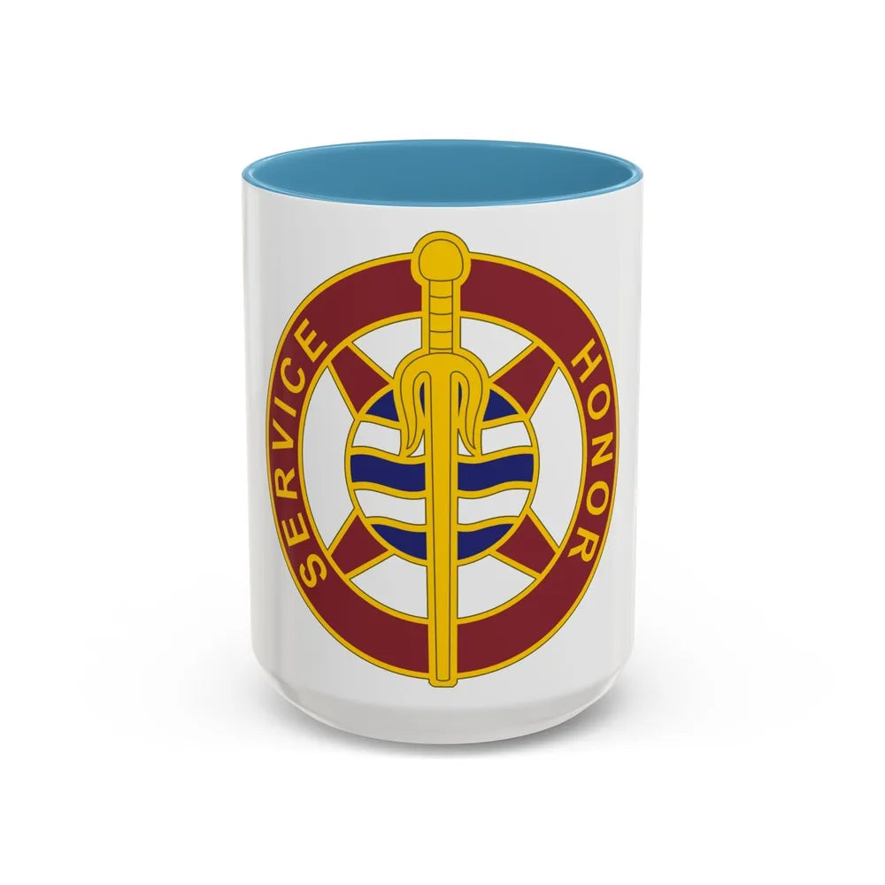 354 Transportation Battalion (U.S. Army) Accent Coffee Mug-15oz-Light Blue-Go Mug Yourself