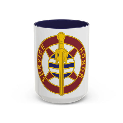 354 Transportation Battalion (U.S. Army) Accent Coffee Mug-15oz-Navy-Go Mug Yourself