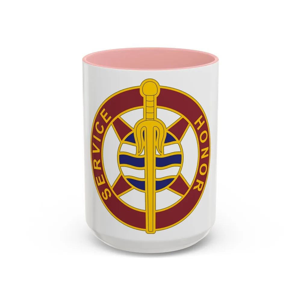 354 Transportation Battalion (U.S. Army) Accent Coffee Mug-15oz-Pink-Go Mug Yourself