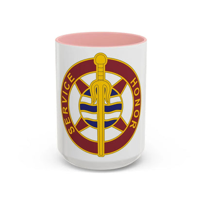 354 Transportation Battalion (U.S. Army) Accent Coffee Mug-15oz-Pink-Go Mug Yourself