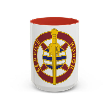 354 Transportation Battalion (U.S. Army) Accent Coffee Mug-15oz-Red-Go Mug Yourself