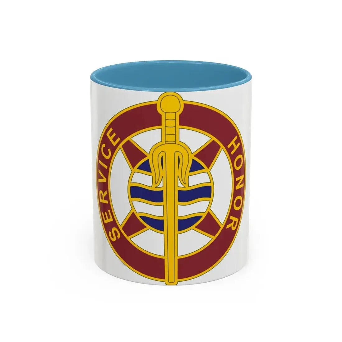 354 Transportation Battalion (U.S. Army) Accent Coffee Mug 11oz Light Blue - Go Mug Yourself
