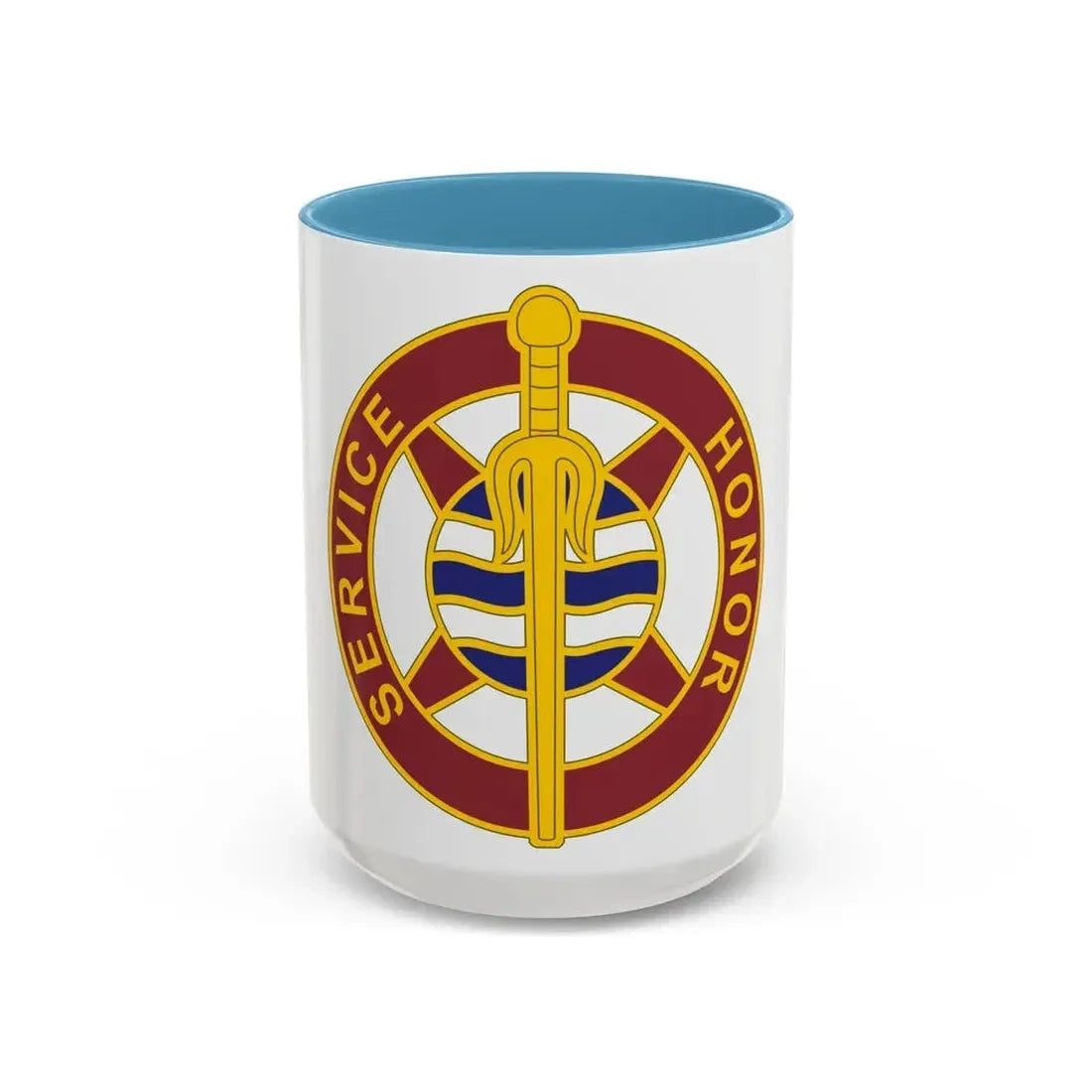 354 Transportation Battalion (U.S. Army) Accent Coffee Mug 15oz Light Blue - Go Mug Yourself