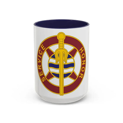 354 Transportation Battalion (U.S. Army) Accent Coffee Mug 15oz Navy - Go Mug Yourself