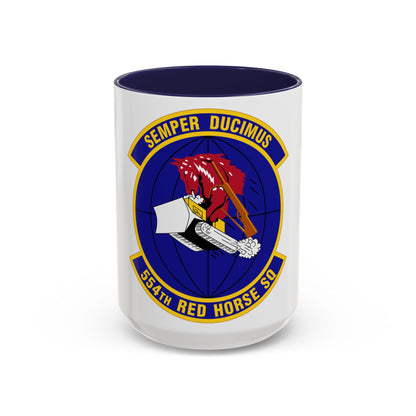 554 RED HORSE Squadron PACAF (U.S. Air Force) Accent Coffee Mug