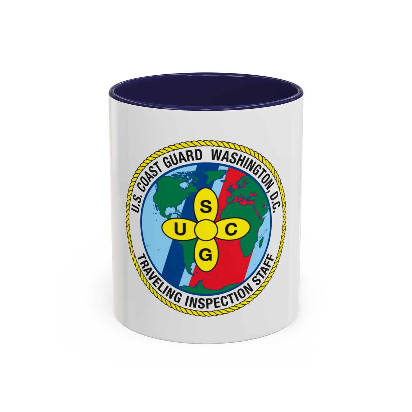 USCG Washington DC Traveling Inspection Staff (U.S. Coast Guard) Accent Coffee Mug