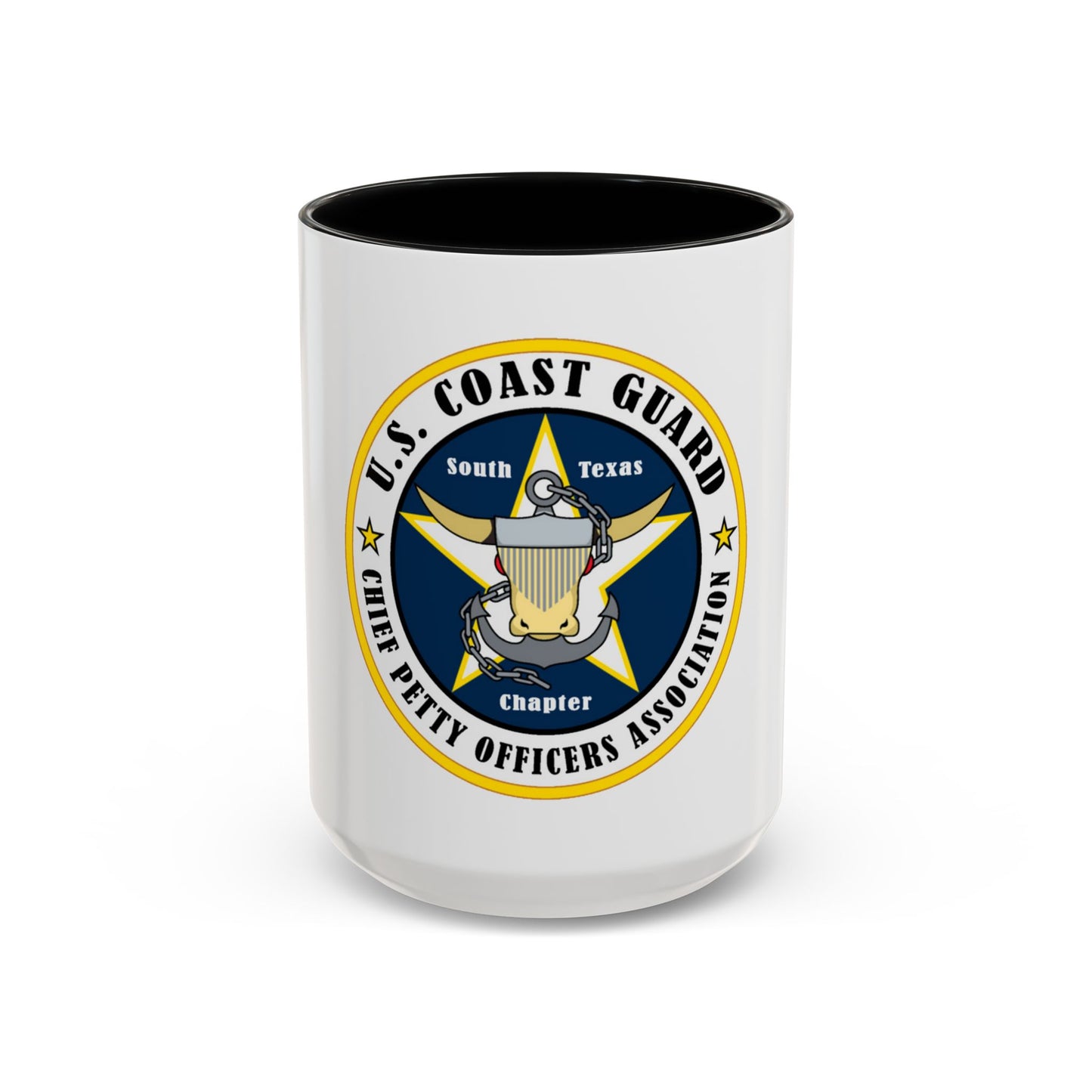 USCG South Texas CPOA (U.S. Coast Guard) Accent Coffee Mug