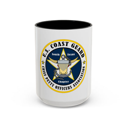 USCG South Texas CPOA (U.S. Coast Guard) Accent Coffee Mug