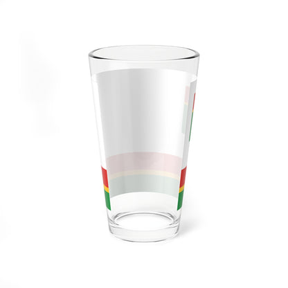 Flag of Tosnensky rayon Leningrad oblast (Russia) Pint Glass 16oz