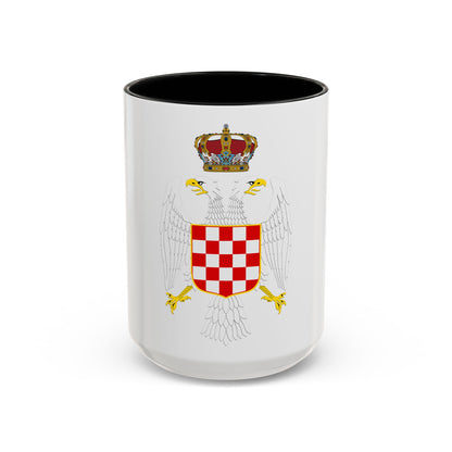 Greater coat of arms of the Banate of Croatia - Accent Coffee Mug