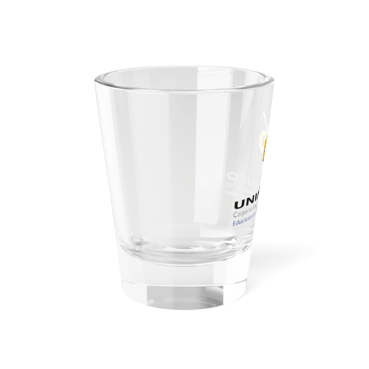 Logotipo de la Corporación Universitaria Minuto de Dios (Colombia) (Coat of Arms) Shot Glass 1.5oz