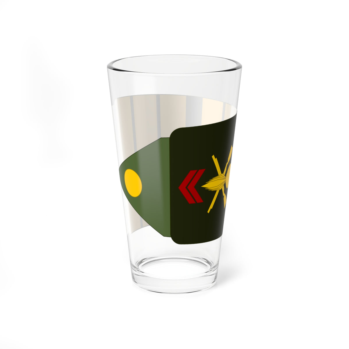Army FRA OF 05 ROTATION INFANTRY (Military Rank) Pint Glass 16oz