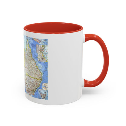 Australia (1963) (Map) Accent Coffee Mug