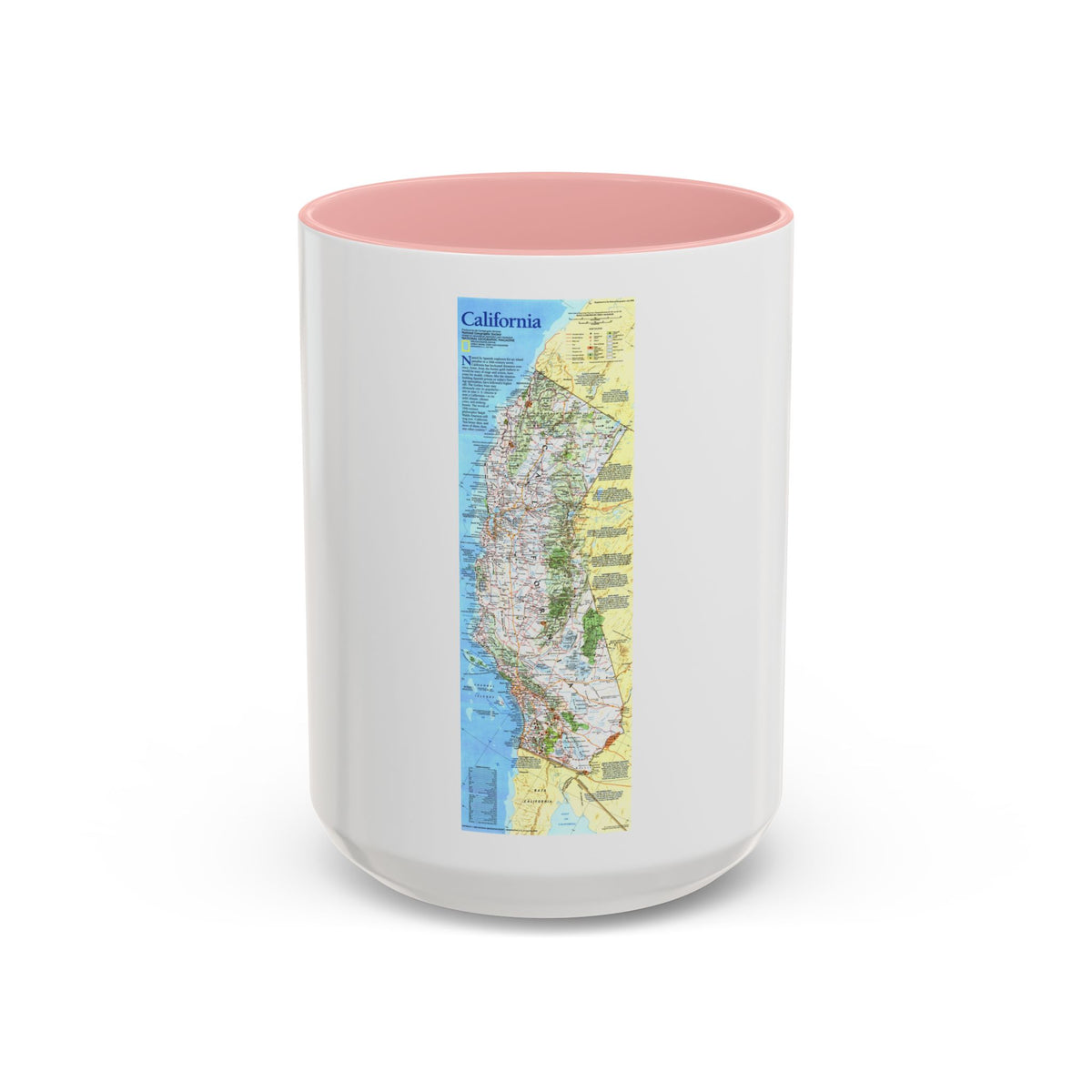 USA - California (1993) (Map) Accent Coffee Mug