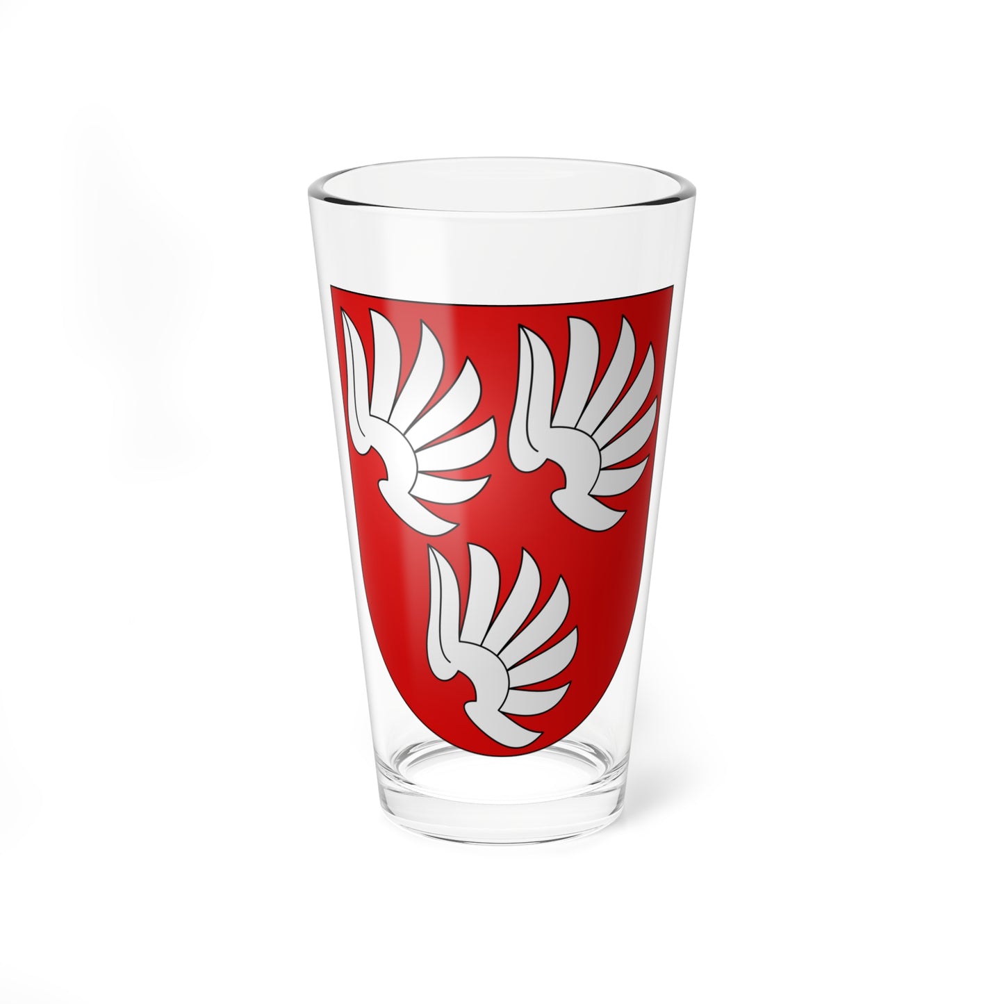 Coat of arms of Wattenwyl family (Switzerland) (Coat of Arms) Pint Glass 16oz