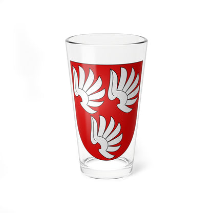 Coat of arms of Wattenwyl family (Switzerland) (Coat of Arms) Pint Glass 16oz