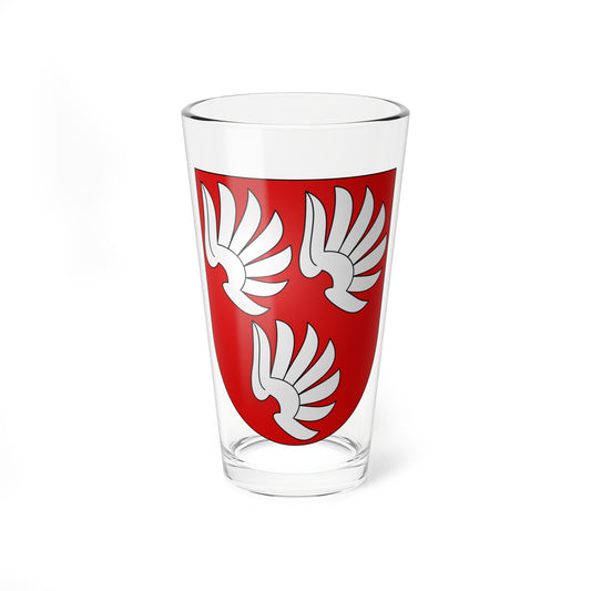 Coat of arms of Wattenwyl family (Switzerland) (Coat of Arms) Pint Glass 16oz