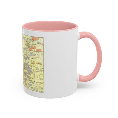 USA - Central Rockies 1 (1984) (Map) Accent Coffee Mug