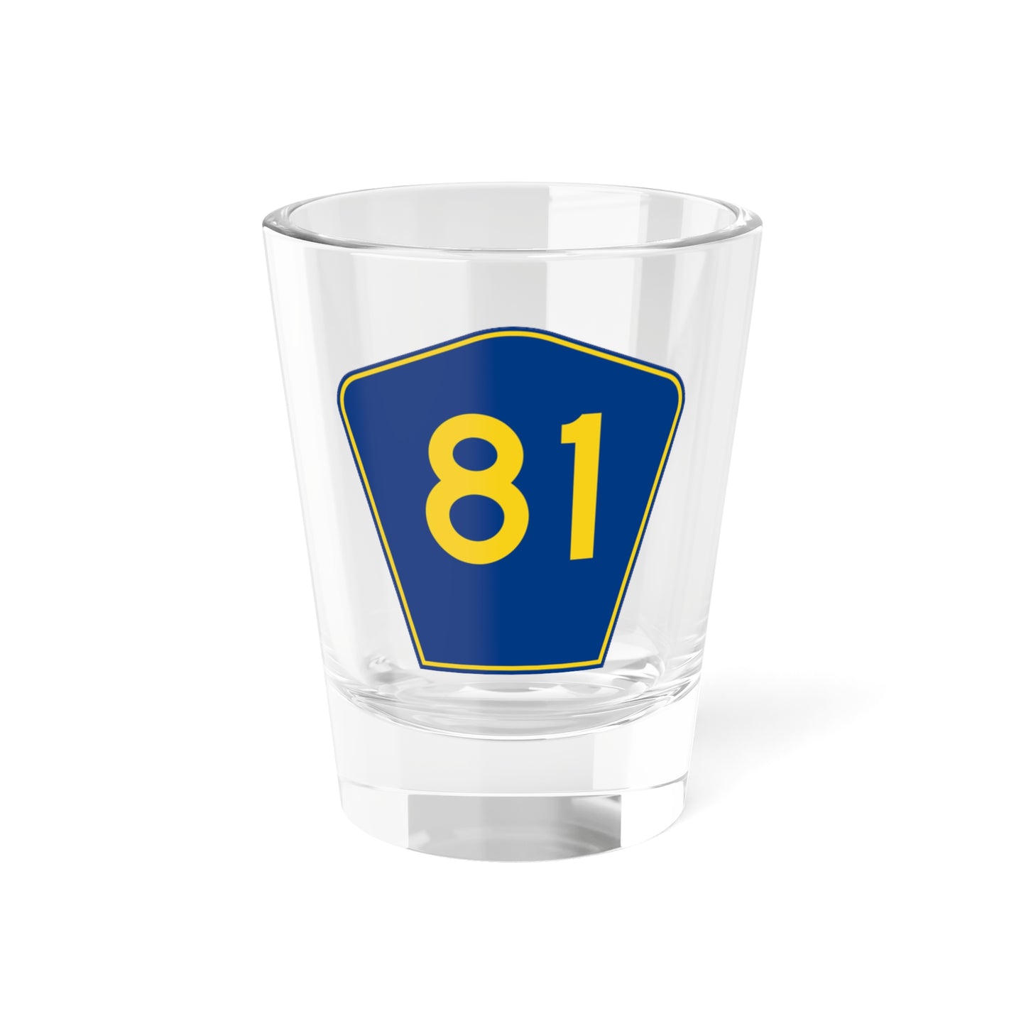 PR secondary 81 (Puerto Rico) (Road Sign) Shot Glass 1.5oz