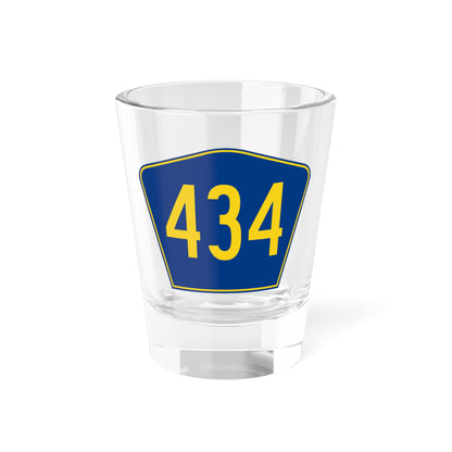 PR secondary 434 (Puerto Rico) (Road Sign) Shot Glass 1.5oz