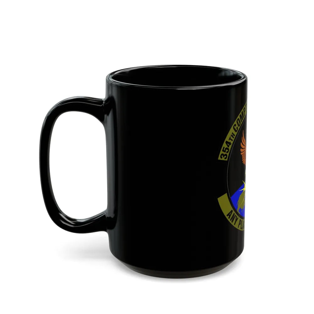 354th Comptroller Squadron (U.S. Air Force) Black Coffee Mug-Go Mug Yourself