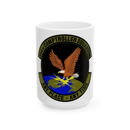 354th Comptroller Squadron (U.S. Air Force) White Coffee Mug-15oz-Go Mug Yourself