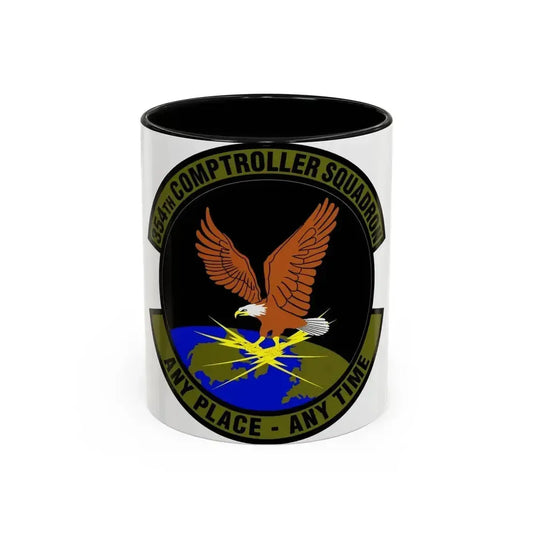 354th Comptroller Squadron (U.S. Air Force) Accent Coffee Mug 11oz Black - Go Mug Yourself