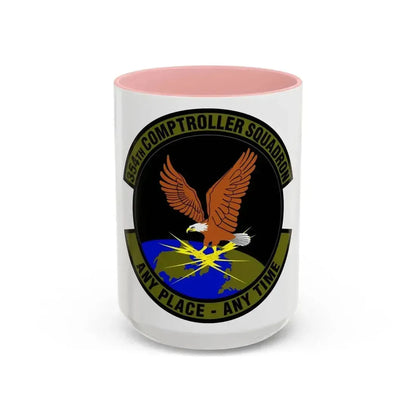 354th Comptroller Squadron (U.S. Air Force) Accent Coffee Mug 15oz Pink - Go Mug Yourself
