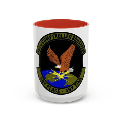 354th Comptroller Squadron (U.S. Air Force) Accent Coffee Mug 15oz Red - Go Mug Yourself