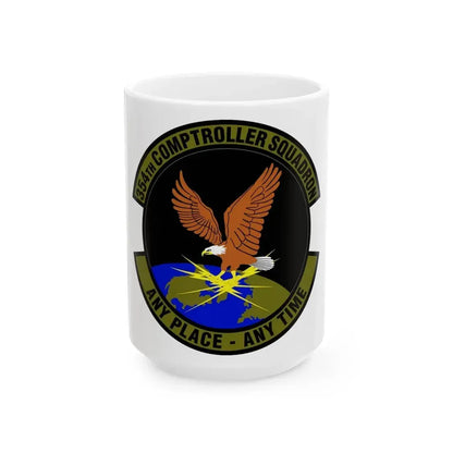 354th Comptroller Squadron (U.S. Air Force) White Coffee Mug 15oz - Go Mug Yourself