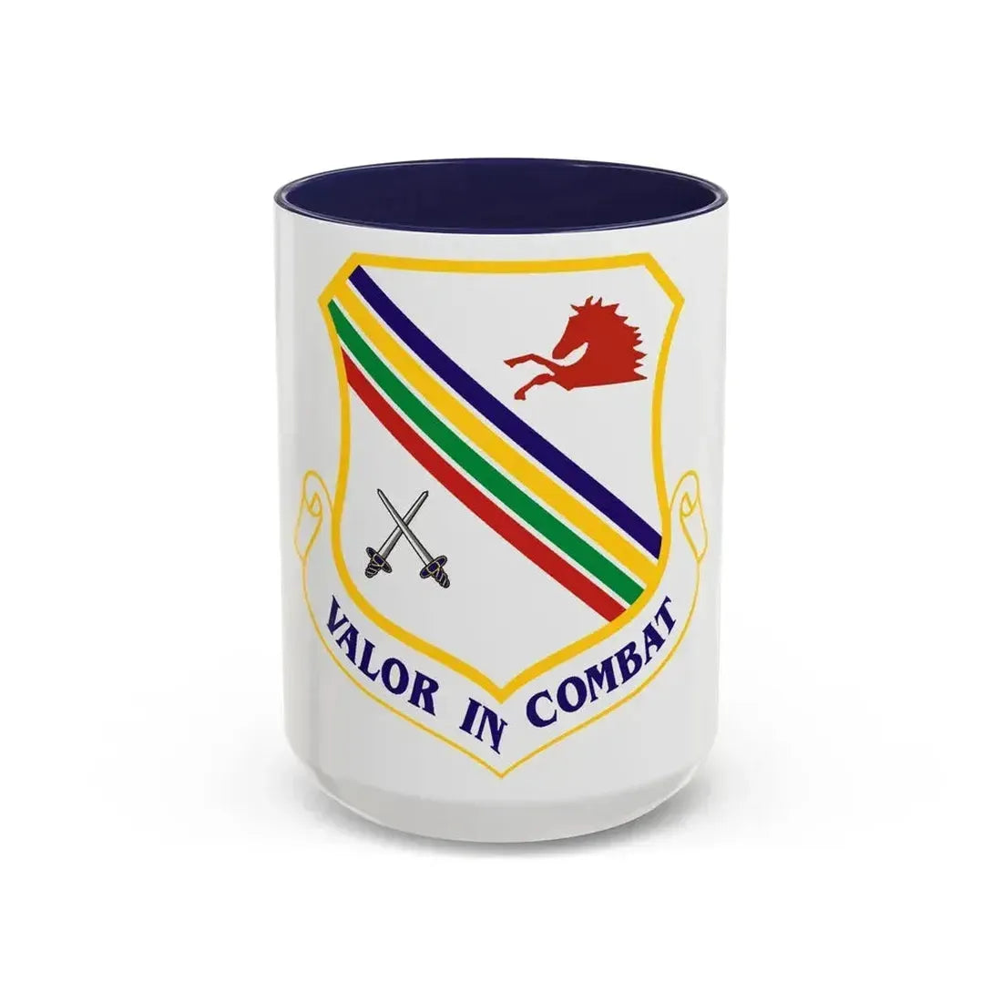 354th Fighter Wing (U.S. Air Force) Accent Coffee Mug 15oz Navy - Go Mug Yourself