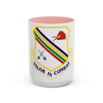 354th Fighter Wing (U.S. Air Force) Accent Coffee Mug 15oz Pink - Go Mug Yourself