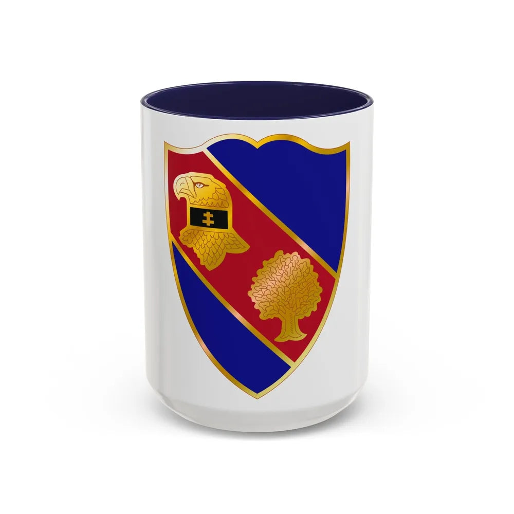 354th Infantry Regiment (U.S. Army) Accent Coffee Mug-15oz-Navy-Go Mug Yourself