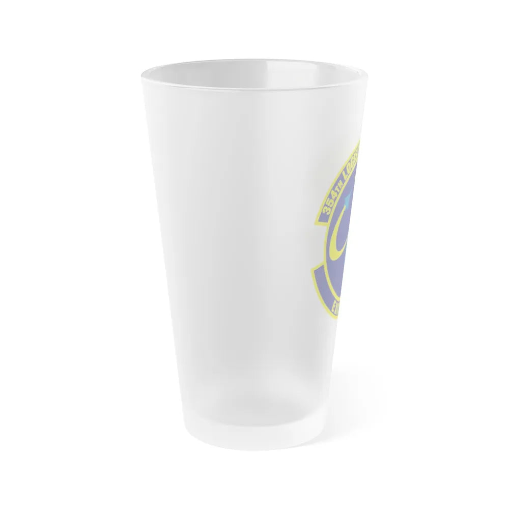 354th Logistics Support Squadron (U.S. Air Force) Frosted Pint Glass 16oz-Go Mug Yourself