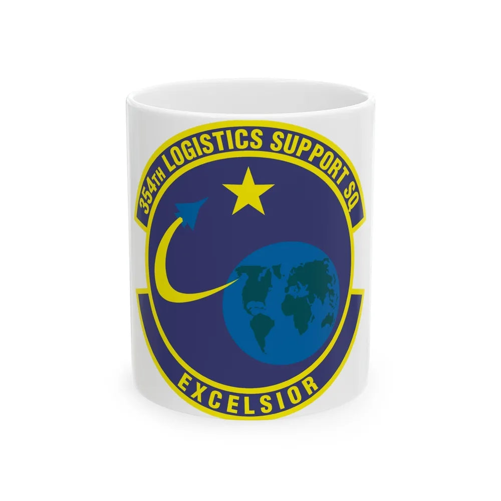 354th Logistics Support Squadron (U.S. Air Force) White Coffee Mug-11oz-Go Mug Yourself