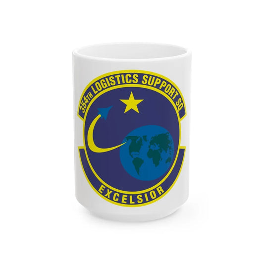 354th Logistics Support Squadron (U.S. Air Force) White Coffee Mug-15oz-Go Mug Yourself